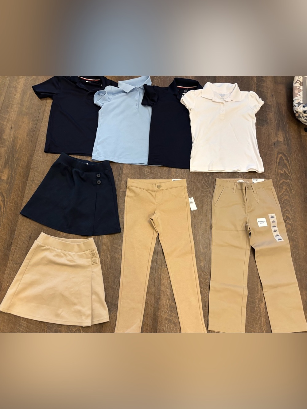Girls School clothes lot_ 9 pieces size  6 to 7/8 - some NWT